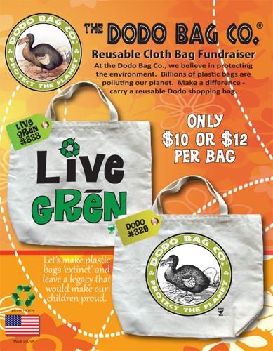 Green Fundraising Shopping Bags