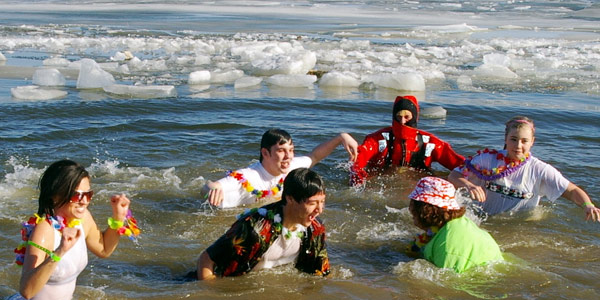 Polar bear plunge - collect pledges to perform this insane stunt!